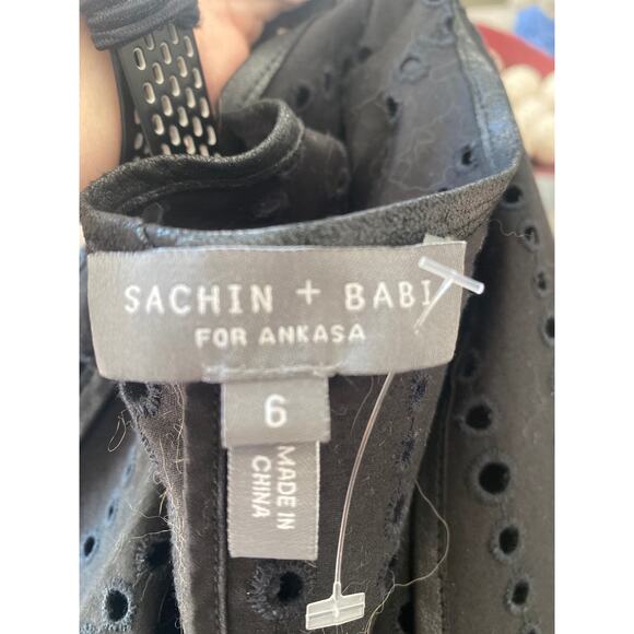 Sachin + Babi for Ankasa Blazer Leather Eyelet Black Size 6 - Picture 5 of 6